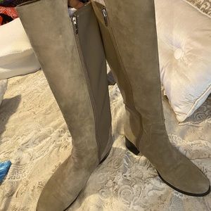 Marc Fisher Wide Calf suede riding boots